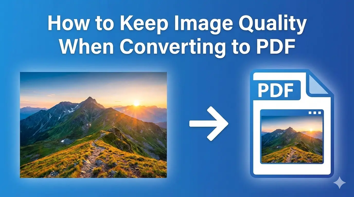 How to keep image quality when converting to PDF?