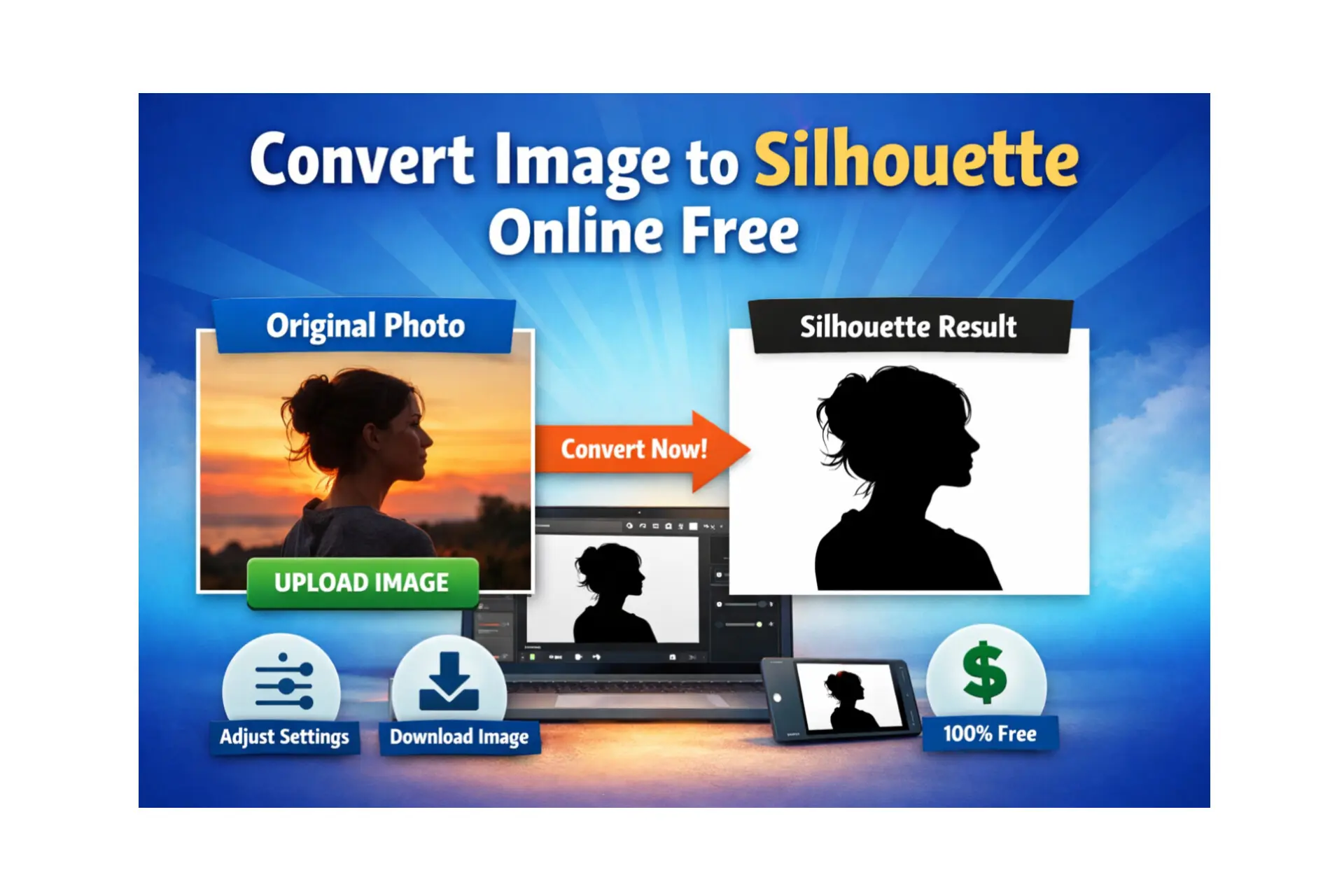 Convert Image to Silhouette Online Free | Easy Guide