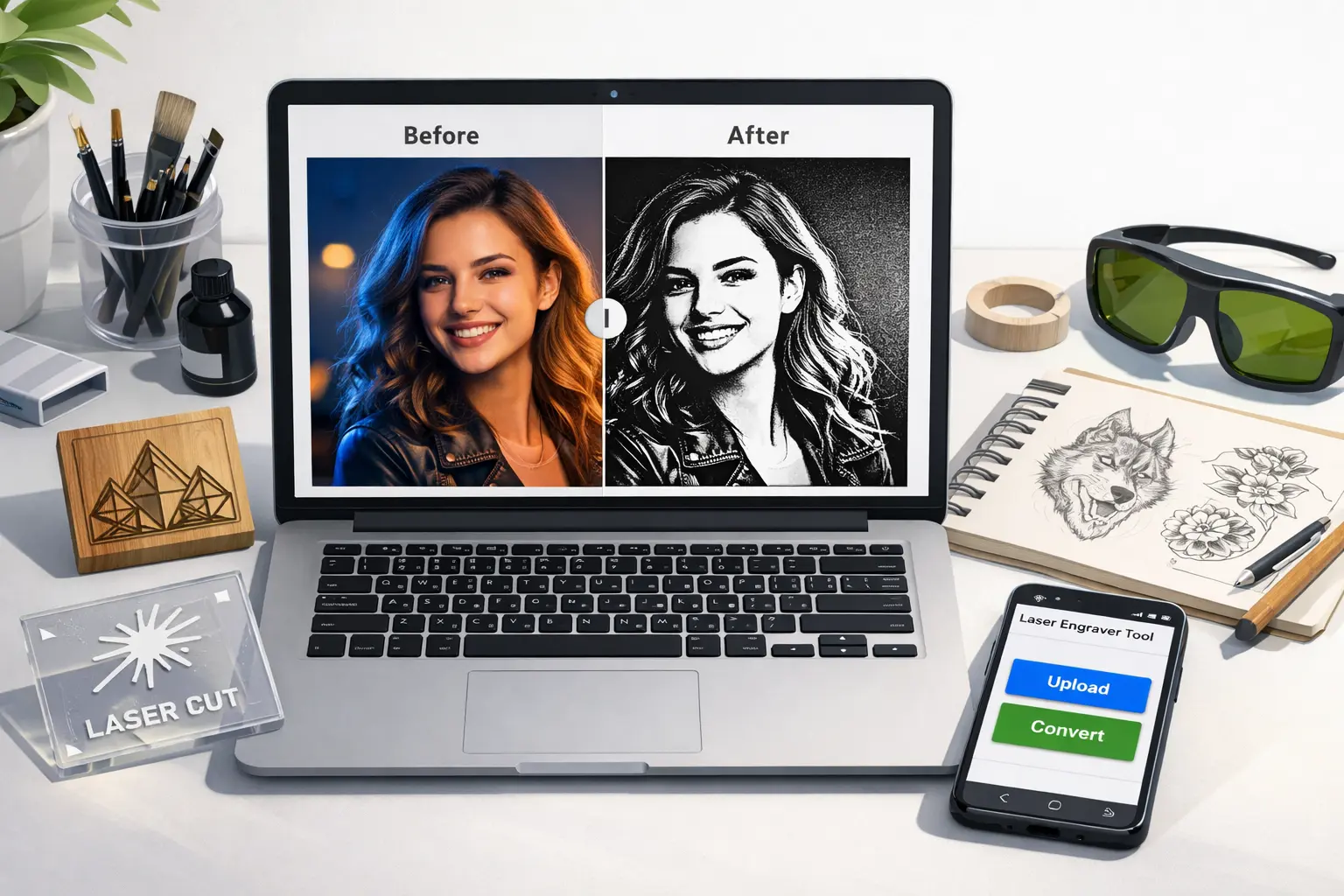 How to Convert Image to Laser Engraving Online for Free