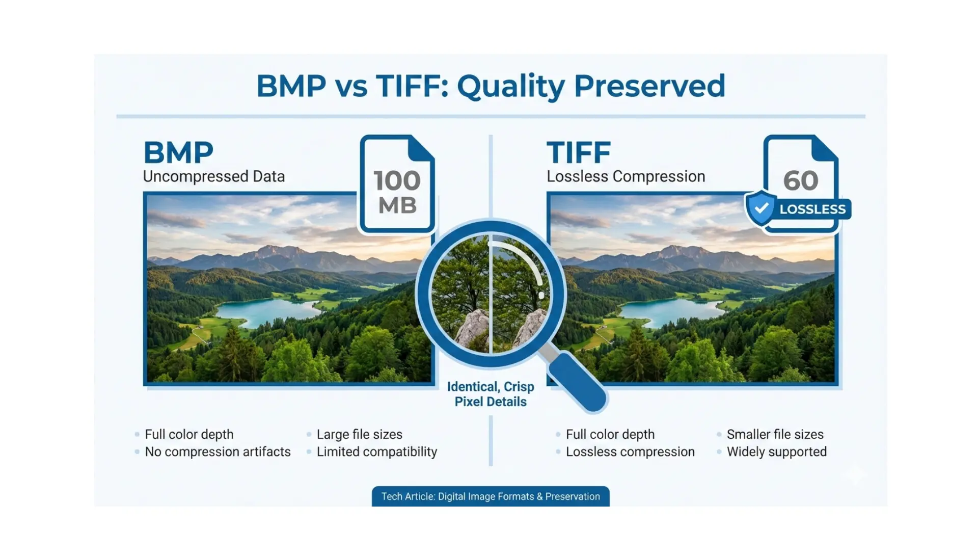 BMP vs TIFF Quality Which Format Preserves Images Best