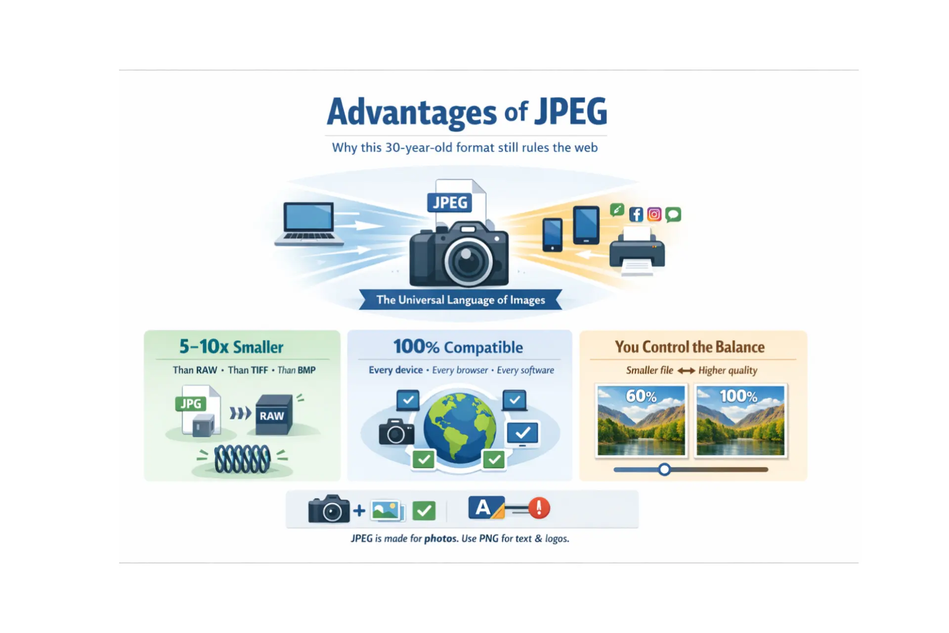 most advantages of JPEG | Learn about them now
