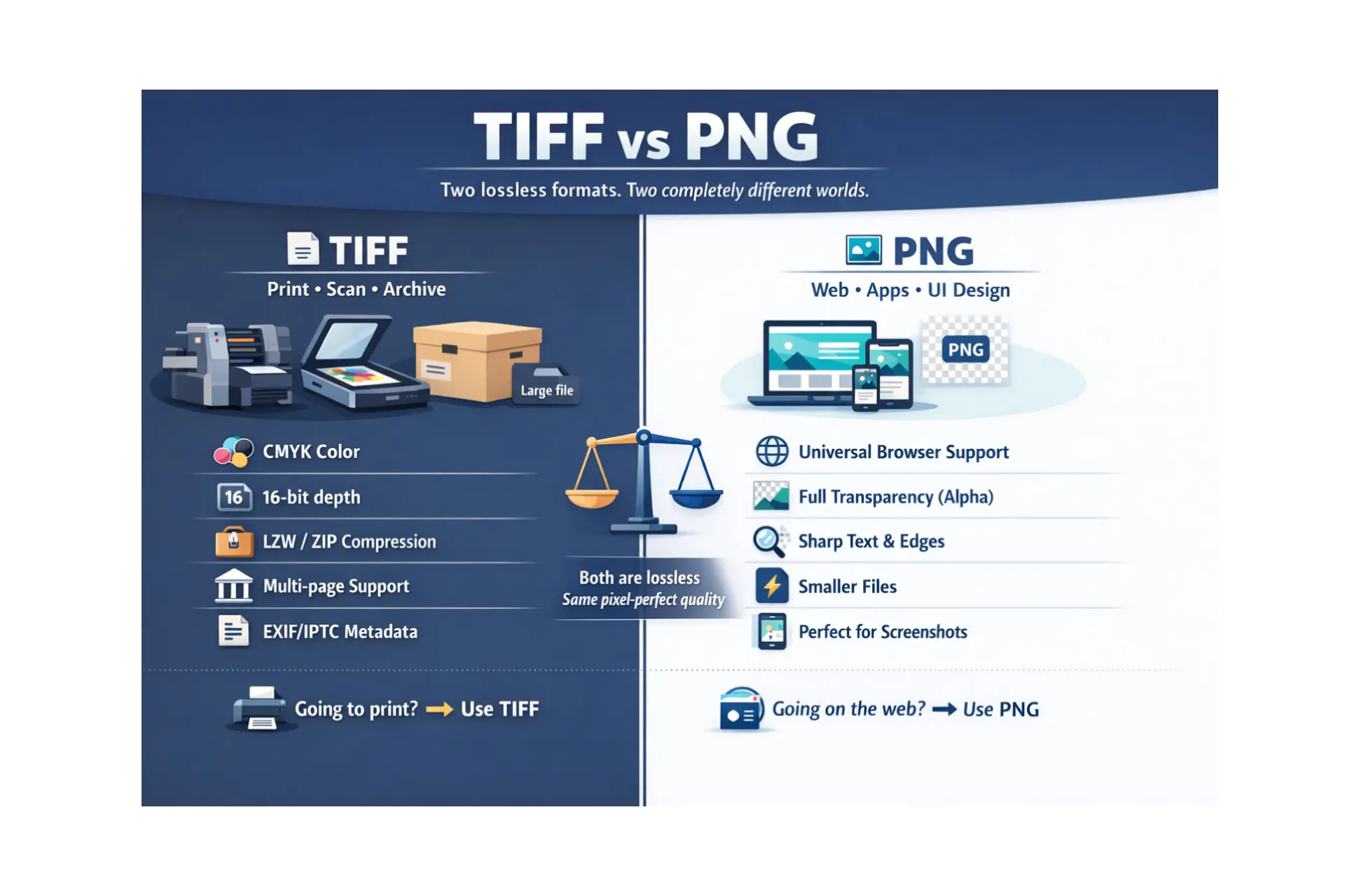 tiff vs png | Comprehensive comparison guide