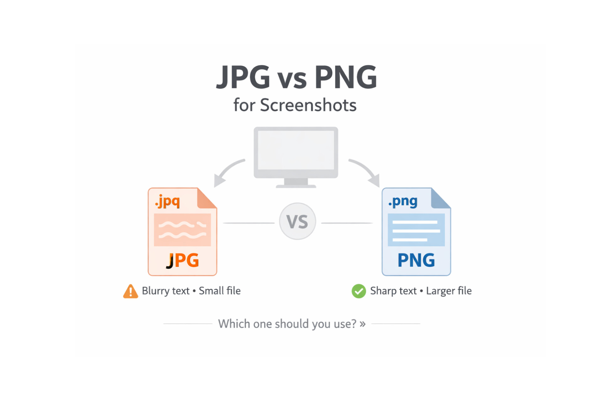 Difference between JPG and PNG screenshot | Full details