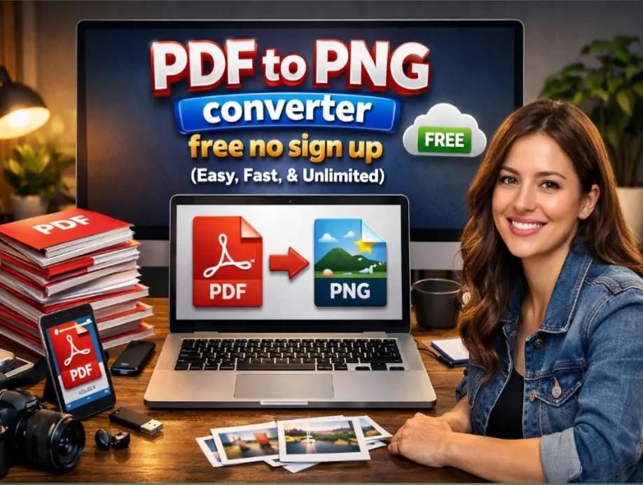 PDF to PNG converter free no sign up (Easy & Unlimited)