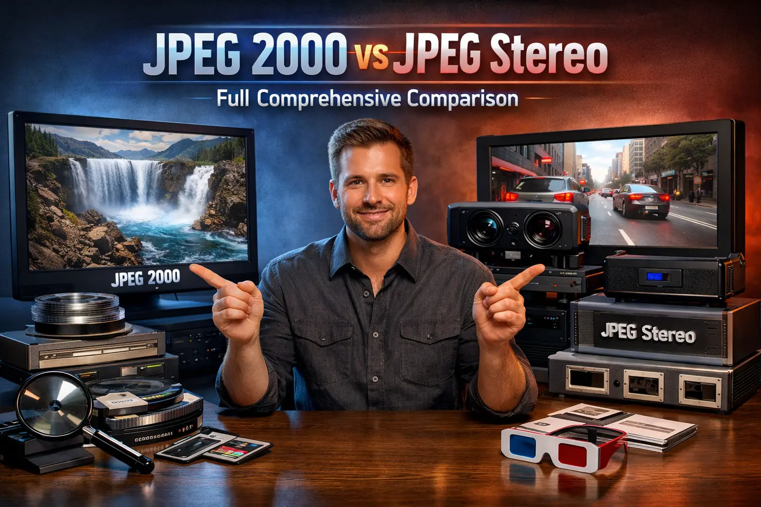 JPEG 2000 vs JPEG Stereo Full Comprehensive Comparison